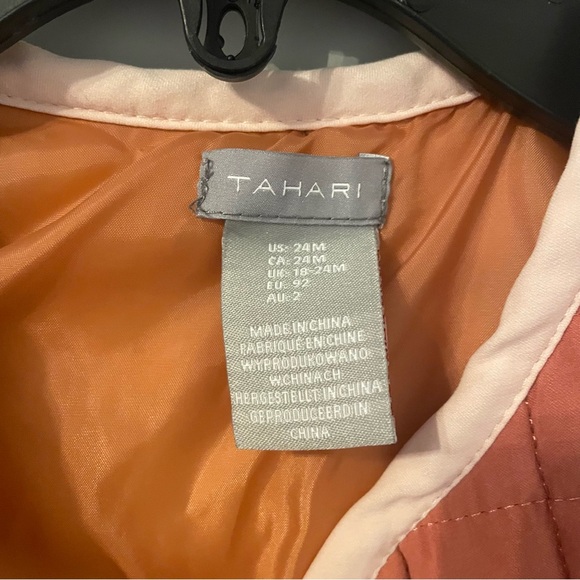 Kids Quilted Vest - Rust and Pink - Picture 3 of 5